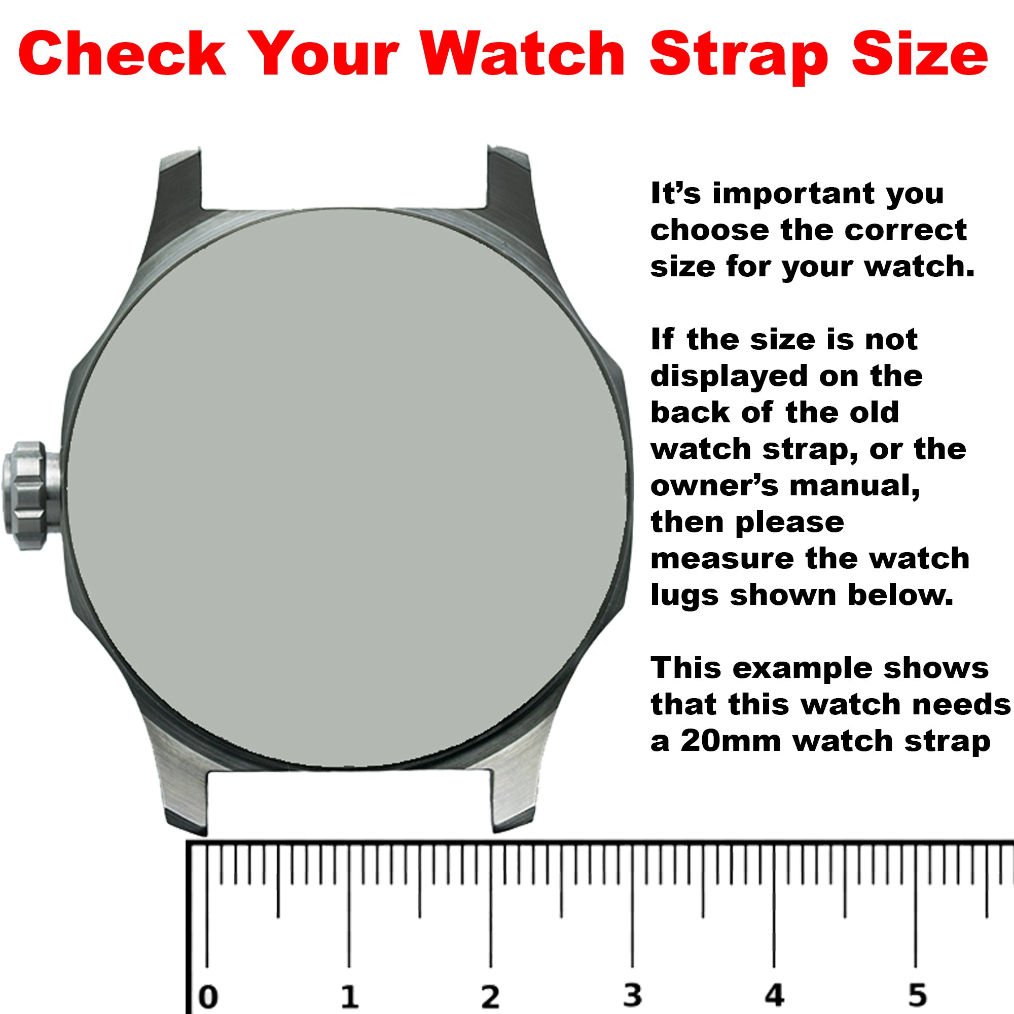 How to measure watch lug width – Max Watch Straps