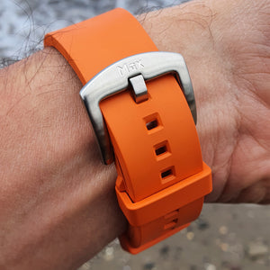 Max Apple FKM Rubber Replacement Watch Strap Orange