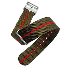 Load image into Gallery viewer, Max Premium Nylon NATO Watch Strap Green/Red