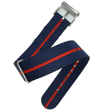 Load image into Gallery viewer, Max Premium Nylon NATO Watch Strap Black/Navy/Red
