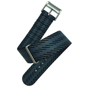 Max Premium Nylon NATO Watch Strap Black/Grey