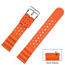 Load image into Gallery viewer, Max Wave Quick Release Silicone Soft Rubber Watch Strap Orange