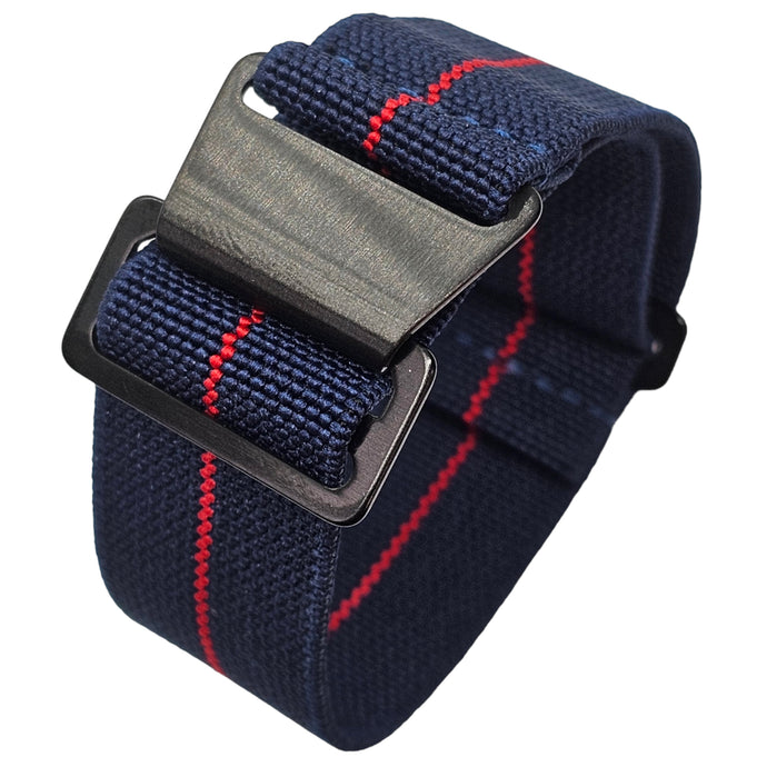 Max French Marine Nationale Elastic Watch Strap Blue Red PVD
