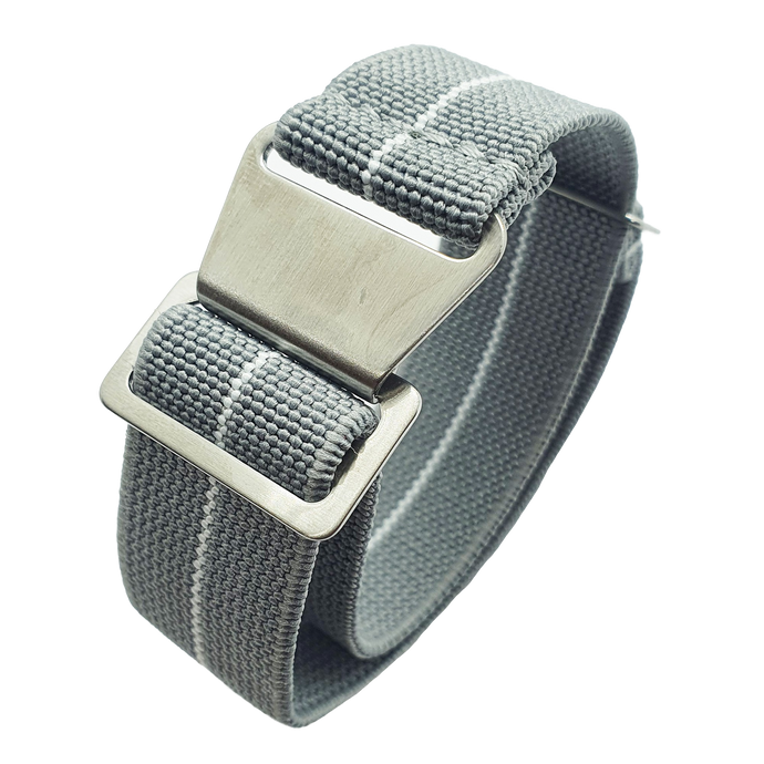 Max French Marine Nationale Elastic Watch Strap Grey/White
