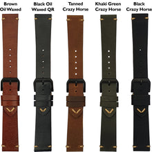 Load image into Gallery viewer, Max Original Genuine Leather Watch Strap Oil Wax Brown