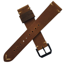 Load image into Gallery viewer, Max Original Genuine Leather Watch Strap Crazy Horse Tan