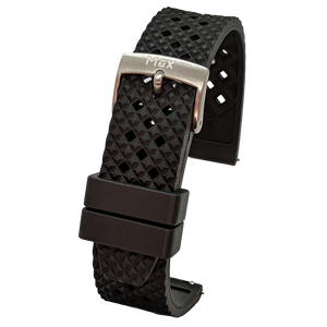 Max FKM Rubber Honeycomb Quick Release Watch Strap Black