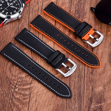 Load image into Gallery viewer, Max Hybrid Watch Strap Black &amp; Orange