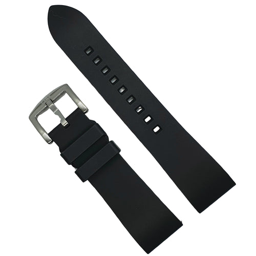 Max Quick Release FKM Rubber Watch Strap Black