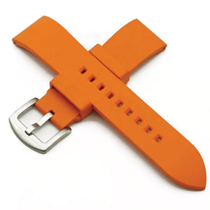 Max Quick Release FKM Rubber Watch Strap Orange