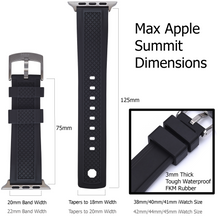 Load image into Gallery viewer, Max Summit Apple Watch Strap Black