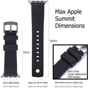 Max Summit Apple Watch Strap Black