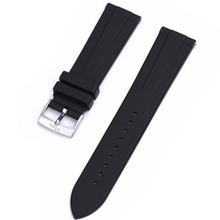 Load image into Gallery viewer, Max T-Shape FKM Rubber Quick Release Watch Strap Black