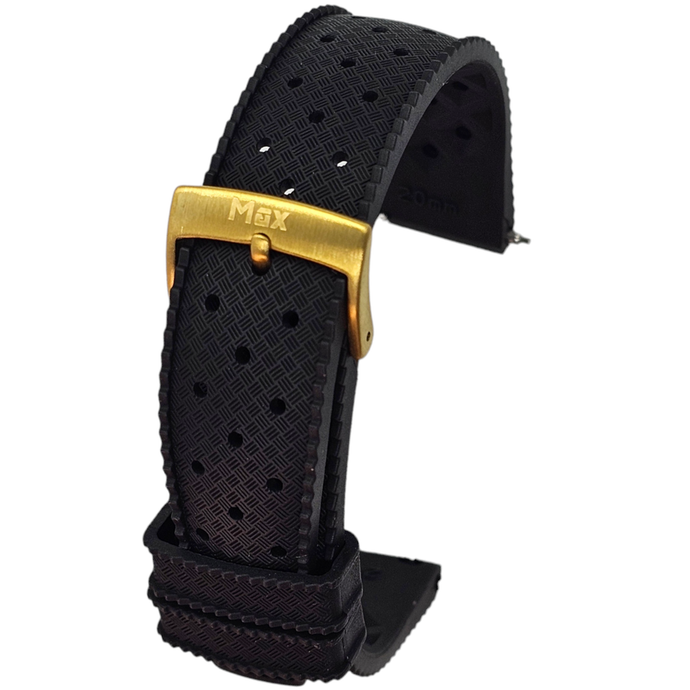 Max Tropical Watch Strap Black/Gold