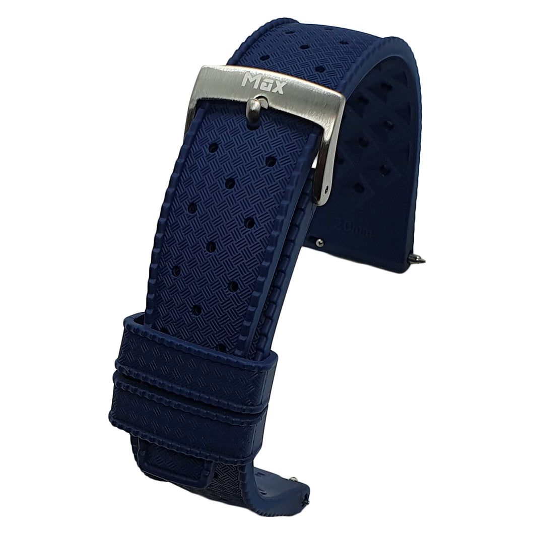 Max Tropical Watch Strap Navy Blue/Silver