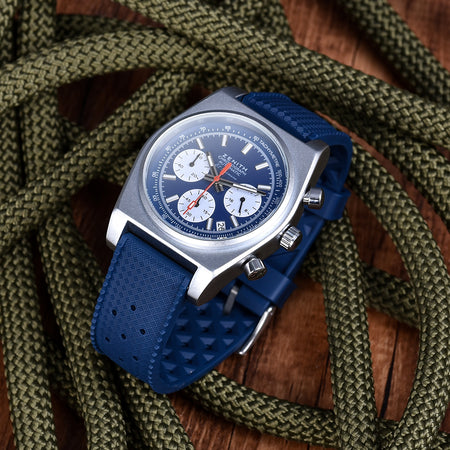 Max Tropical Watch Strap Navy Blue/Silver