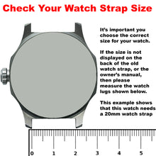 Load image into Gallery viewer, Max Curved End Watch Strap No Groove Green